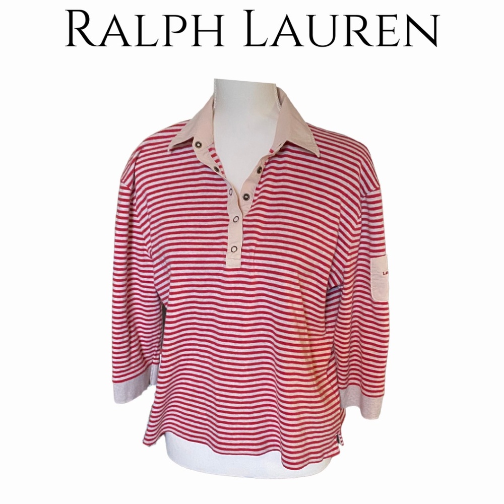 Ralph Lauren Women's Polo Quarter Sleeve Shirt